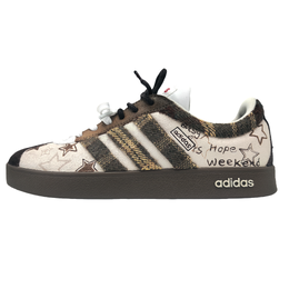 Adidas Кроссовки для скейтбординга VL COURT 2.0 с противоскользящей подошвой, износостойкие, унисекс, цвет: чайно-коричневый js3003(team1257-暮星) | tea brown