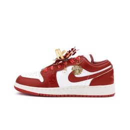 Jordan Кроссовки Air 1 Low Top для скейтбординга, женские, красные fj3465-160(team676-步步生莲) | red