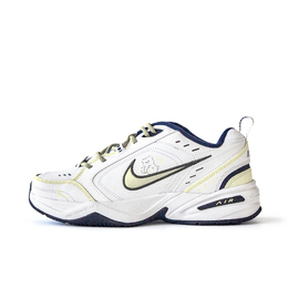 Nike Кроссовки Air Monarch 4 с защитой от скольжения, износостойкие, низкие, массивные, унисекс, белые, желтые 415445-102 (team746-顾辞) | white yellow