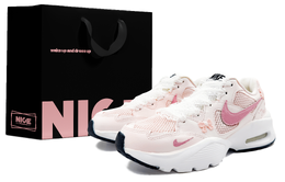 Nike Кроссовки Air Max Fusion износостойкие, дышащие, увеличивающие рост, с низким верхом, женские, розовые, белые cj1671-100(team757-泡泡奶芙lucky黑) | pink white