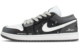 Jordan Баскетбольные кроссовки Air 1 Low Top Vintage, унисекс, черные 553558-152（team845黑色时装周） | black
