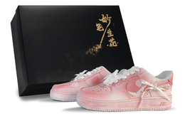 Nike Кроссовки Air Force 1 «Wondrous Brush Strokes», «Heartbeat Love Confession», низкие, для скейтборда, унисекс, розовые, белые cw2288-111(team171-心动告白s-box) | pink white
