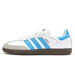 Adidas Низкие противоскользящие кроссовки для скейтбординга SAMBA OG, унисекс, белые, синие b75806(team801-og ood) | white blue