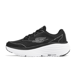 Skechers Кроссовки для бега по городу, женские, с максимальной амортизацией, дышащие, поддерживающие, с отскоком, низкие, повседневные, цвет черный, серебристый 129472-bksl | black silver