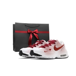 Nike Кроссовки Air Max Fusion с низким верхом и амортизацией, противоскользящие, женские, красные cj1671-100（team403-恋红情节-box） | red