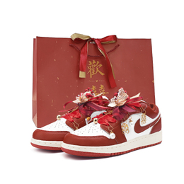 Jordan Баскетбольные кроссовки Air 1 Low Top Vintage, женские, красные fj3465-160(team354-红拂袖sbox) | red