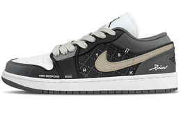 Jordan Баскетбольные кроссовки Air 1 Low Top Vintage, унисекс, черные 553558-152（team845复古时装周） | black