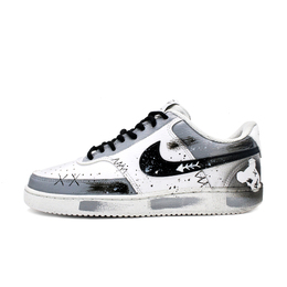 Кроссовки для скейтбординга Court Vision 1 Low Top унисекс, черно-серые Nike, Black Gray dh2987-101(team134-暴力痞熊单) | black gray
