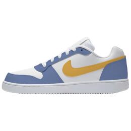 Nike Низкие противоскользящие износостойкие кроссовки для скейтбординга EBERNON унисекс, сине-золотистого цвета aq1775-100（team1020-蓝金双拼） | blue gold color