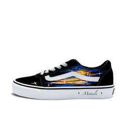 Vans Износостойкие низкие кроссовки для скейтбординга Ward, женские, черно-синие vn0a3iuniju(team613-蓝调) | black blue