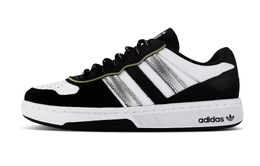 Низкие кроссовки для скейтбординга Courtic, унисекс, черные, серебристые Adidas, Black Silver id6067(team119-半面羽翼) | black silver