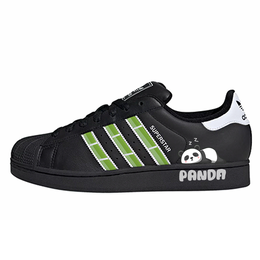 Adidas Низкие противоскользящие кроссовки для скейтбординга SUPERSTAR Dream Bamboo, унисекс, черные, белые eg4959(team10-梦竹l) | black white
