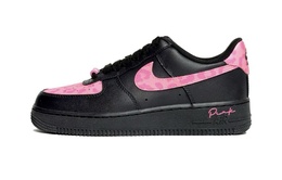 Nike Кроссовки для скейтбординга Air Force 1 Demon's Kiss Slip с низким верхом, женские, черные dd8959-001（team610-恶魔之吻） | black