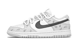 Кроссовки для скейтбординга Dunk Gray Paisley с нескользящим верхом, женские, темно-серые Nike, Dark Gray dd1503-103（team407-女款灰色腰果花） | dark gray