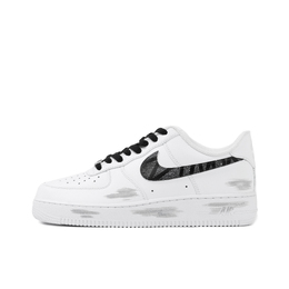 Nike Кроссовки для скейтбординга Air Force 1, унисекс, низкие, белые, черные cw2288-111(team384-繁星 白a) | black white