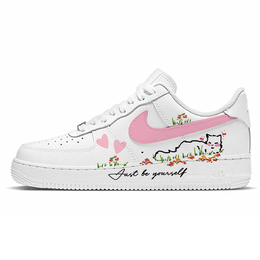 Nike Кроссовки Air Force 1 Low Top для скейтбординга унисекс, белые cw2288-111(team10-花园l) | white