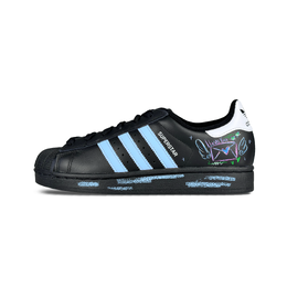 Adidas Кроссовки для скейтбординга Superstar 2 Low Top унисекс, черные ji0079(team1005-爱意邮件2) | black