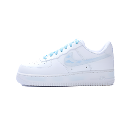 Nike Кроссовки для скейтбординга Air Force 1 Blue Sky And Clouds, противоскользящие, износостойкие, низкие, унисекс, синие dd8959-100(team763-蓝天云端） | blue