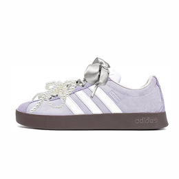 Adidas Кроссовки для скейтбординга VL COURT 2.0 Low Top, унисекс, светло-фиолетовые hq1802(teamy-男女款紫嫣雾起紫白) | light purple