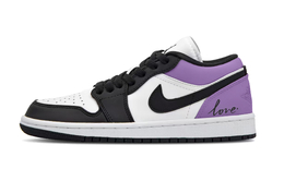 Jordan Баскетбольные кроссовки Air 1 Low Top Vintage, унисекс, фиолетовые dc0774-101(team34-紫脚趾) | purple