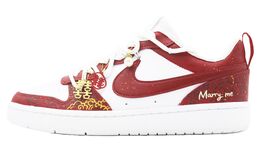 Nike Кроссовки для скейтборда Court Borough, устойчивые к скольжению, низкие, унисекс, красные bq5448-100(team138-龙凤呈祥) | red