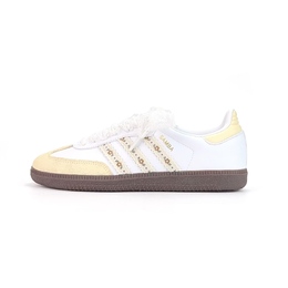 Adidas Низкие кроссовки для скейтбординга SAMBA OG, устойчивые к истиранию, унисекс, желтые, белые b75806（team935-夏日繁花） | yellow white