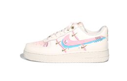 Nike Кроссовки для скейтбординга Air Force 1 с противоскользящим покрытием, женские, розовые, белые fv3654-111(team747-恋爱速递) | pink white