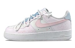 Nike Кроссовки для скейтбординга Air Force 1 LE с антискользящей амортизацией и износостойкостью, женские, розовые dh2920-111(team58-缤纷爱心解构) | pink