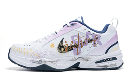 Nike Кроссовки Air Monarch 4 с противоскользящей подошвой и износостойкими эффектами, увеличивающие рост, унисекс, белые, фиолетовые 415445-102（team516-废土乐园） | white purple