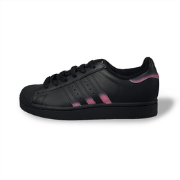 Adidas Низкие кроссовки для скейтбординга SUPERSTAR, унисекс, черные jh9977（team314-午夜霓虹） | black