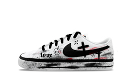 Nike Кроссовки Court Legacy Coverage с низким верхом, устойчивые к истиранию, для скейтбординга, унисекс, черные, белые dh3162-100(team1103-夜色圣图) | black white