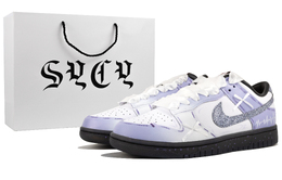 Nike Кроссовки для скейтбординга Dunk, женские, низкие, белые/фиолетовые hq3462-191(team1203-薰衣草sbox) | light purple
