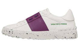 Valentino Кроссовки Garavani Rockstud Open For A Change White Purple Women's xw2s0781pudtb0 | original shoe box included