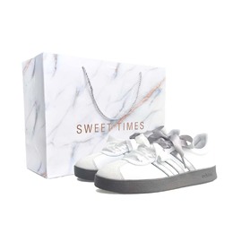 Adidas Кроссовки Neo VL COURT 2.0 Hyuna - это умные, нескользящие, легкие, низкие, унисекс, для скейтбординга, серебристо-белые id6015（team1031-泫雅灵动ld） | silver white (white special shopping bag)
