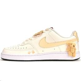 Nike Кроссовки для скейтбординга Court Vision 1 унисекс, низкие, белые/желтые/красные/коричневые/черные dh2987-101（team801-软萌小熊） | light yellow