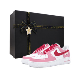 Nike Кроссовки для скейтбординга Air Force 1 с защитой от скольжения, женские, розовые dd8959-100(team271-莓有烦恼2sbox） | pink