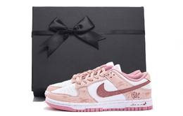 Nike Кроссовки для скейтбординга Dunk Anti Slip, износостойкие, женские, розовые, белые dd1873-112(team拾伍-女款粉白七sbox) | pink white