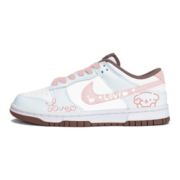 Nike Кроссовки для скейтбординга Dunk Slip с низким верхом, женские, синие, розовые fz3611-208(team778-甜糯小狗) | blue pink