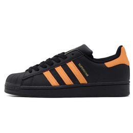 Adidas Низкие противоскользящие кроссовки для скейтбординга SUPERSTAR унисекс, цвет черный, оранжевый eg4959(teamy-男女款橙子汽水橙色) | black orange