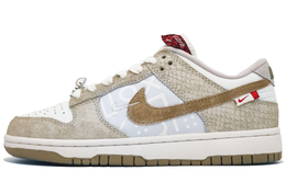 Nike Кроссовки для скейтбординга Dunk Anti-Slip, износостойкие, женские, белые, коричневые fz5065-111(team400-卡皮巴拉女款黄简) | white brown