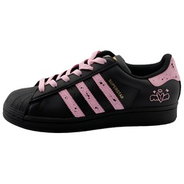 Adidas SUPERSTAR Износостойкие и нескользящие низкие кроссовки для скейтбординга унисекс, цвет черный, розовый eg4959（team951-墨染星辰） | black pink