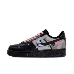 Nike Кроссовки Air Force 1 Low Top для скейтбординга унисекс, черные cw2288-001(team577-绛纱) | black