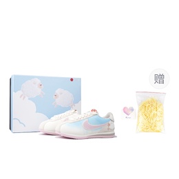 Nike Женские кроссовки Cortez с низким верхом, устойчивые к истиранию, цвет синий/розовый hv6012-161(team柒-阿甘特盒小羊） | blue/pink