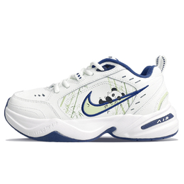 Nike Кроссовки Air Monarch 4 Slip Resistant Low Top Chunky унисекс, белые, зеленые 415445-102(team76-攀爬熊猫) | white green