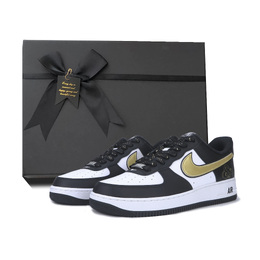 Nike Кроссовки для скейтбординга Air Force 1, унисекс, низкие, белые dv0788-001(team384-金蛇献瑞 s-box) | white black