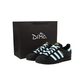 Adidas Кроссовки для скейтбординга Superstar, унисекс, низкие, черные/синие eg4959(team924-蓝桥春雪sbox） | light blue