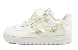 Nike Кроссовки Air Force 1 с низким верхом для скейтборда, противоскользящие, износостойкие, женские, белые fv3654-111(team74-繁花珍珠芭蕾) | white