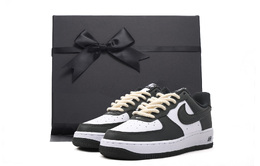 Nike Кроссовки Air Force 1 с антискользящим покрытием, износостойкие, низкие, для скейтбординга, унисекс, черные, белые dv0788-001(team拾伍-男女同款黑白四sbox) | black white