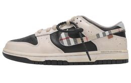 Nike Кроссовки для скейтбординга Dunk, устойчивые к истиранию, низкие, унисекс, черно-коричневые ib4620-141(team24-男女款复古格子钩) | black brown