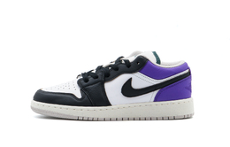 Jordan Баскетбольные кроссовки Air 1 Vintage, унисекс, низкие, фиолетовые fq7687-300 (team1104紫电穿梭者) | black purple
